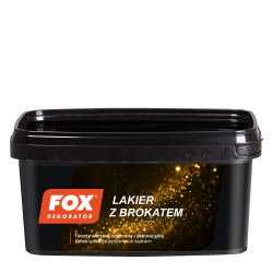 FOX LAKIER Z BROKATEM...